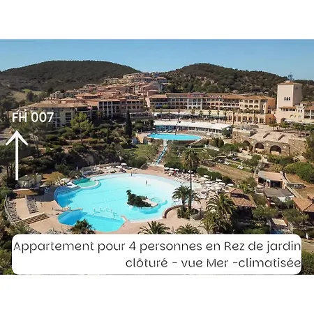Cap Esterel Famille - Multisports- Appartement 4 Personnes En Rez De Jardin - Vue Mer -Terrasse -Parking - *