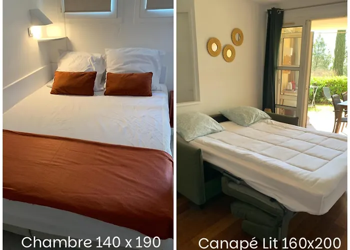 Apartamento CAP ESTÉREL Famille Multisports-2 pièces vue Mer -JARDIN - Parking -Climatisation- 5 piscines dont une chauffée Animations petits et Grands à partir du 04 Avril au 02 Novembre